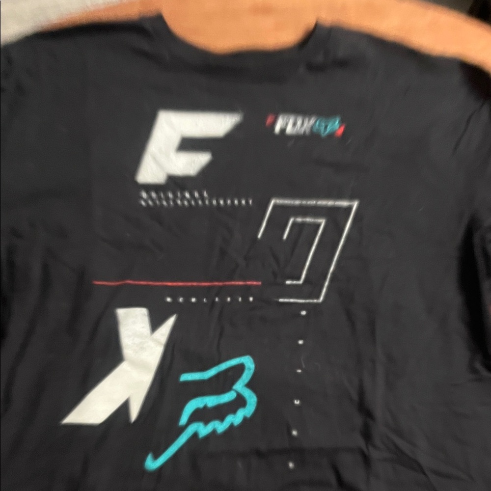 Fox Black Long Sleeve Graphic Tee